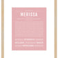 Merissa | Name Art Print