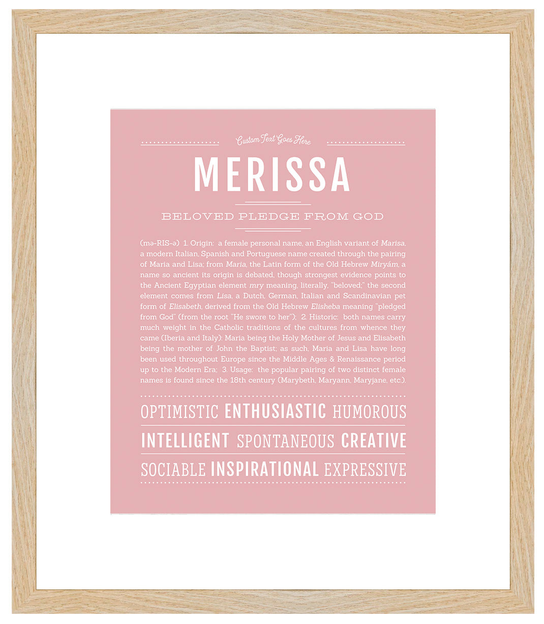 Merissa | Name Art Print