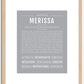 Merissa | Name Art Print