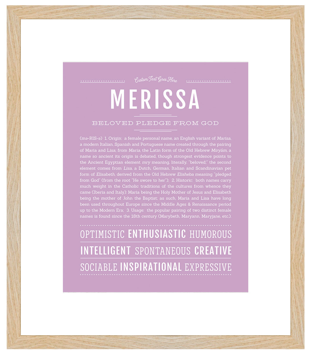 Merissa | Name Art Print