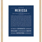 Merissa | Name Art Print