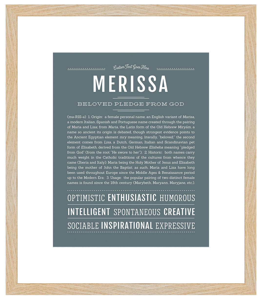 Merissa | Name Art Print