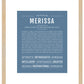 Merissa | Name Art Print