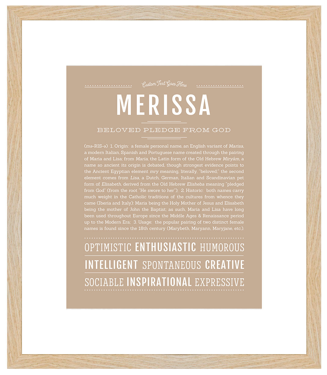 Merissa | Name Art Print