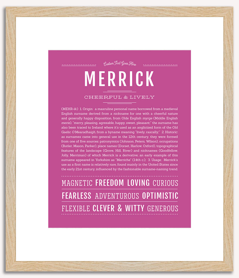 Merrick | Name Art Print