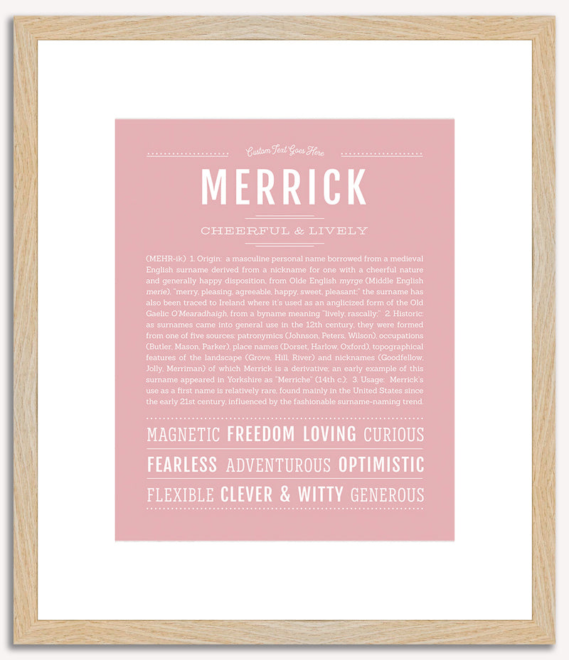 Merrick | Name Art Print