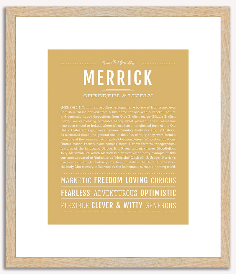 Merrick | Name Art Print