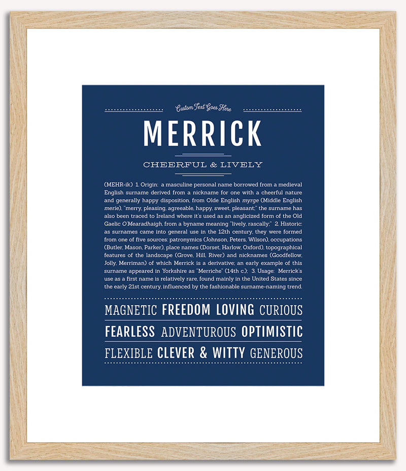 Merrick | Name Art Print