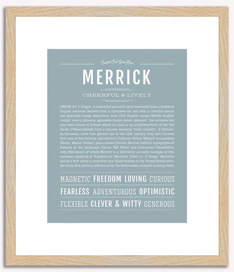 Merrick | Name Art Print