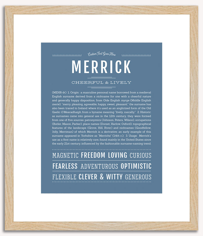 Merrick | Name Art Print