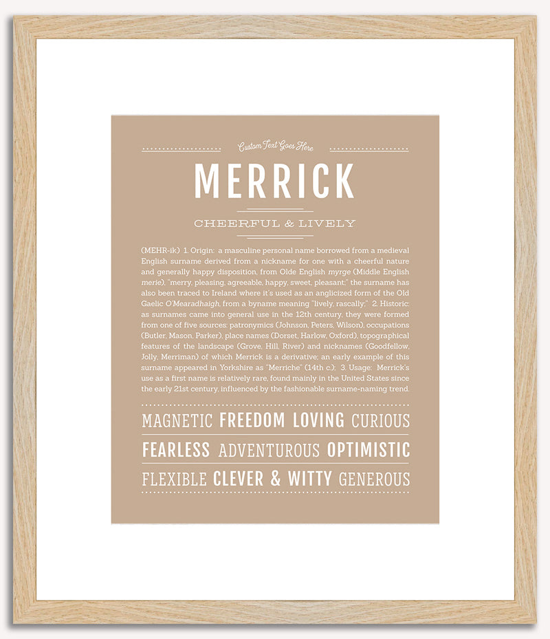 Merrick | Name Art Print