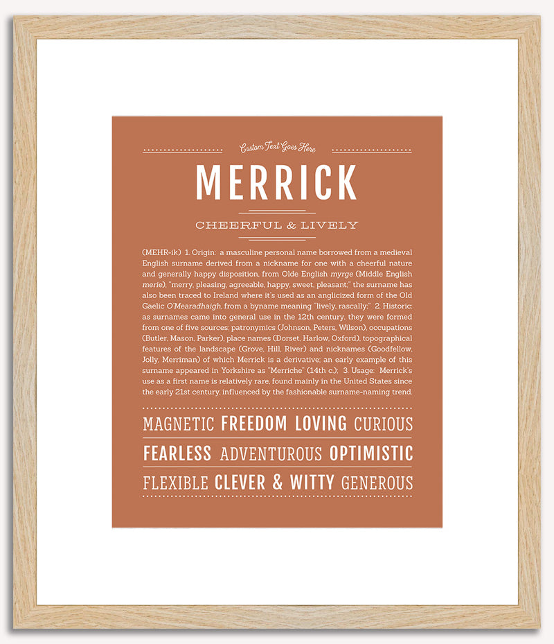 Merrick | Name Art Print