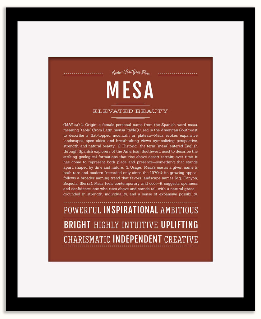 Mesa | Name Art Print
