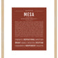 Mesa | Name Art Print