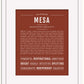 Mesa | Name Art Print