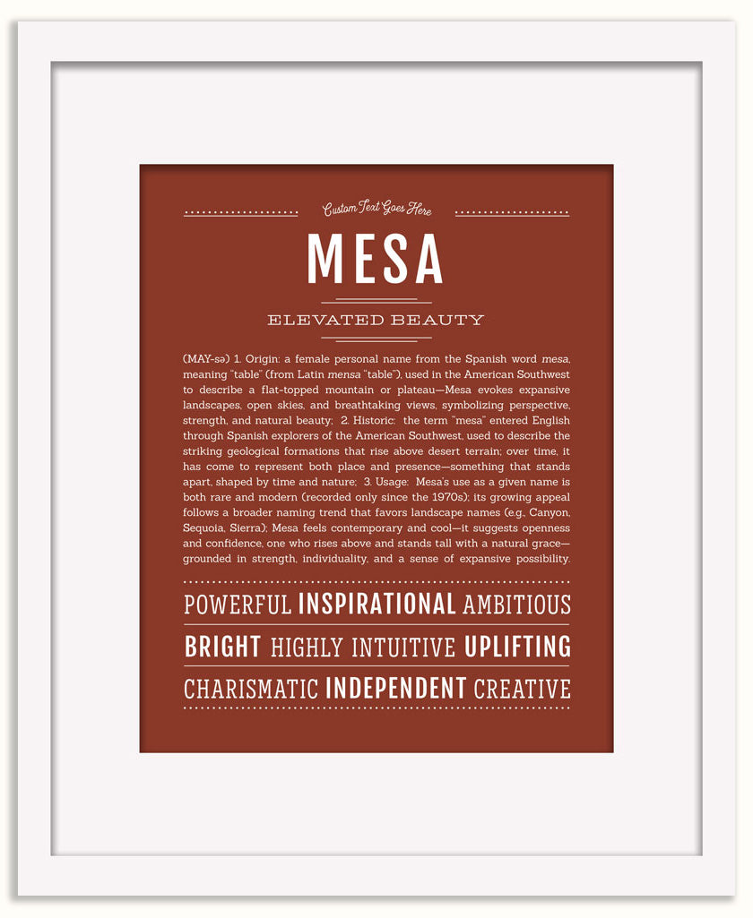 Mesa | Name Art Print