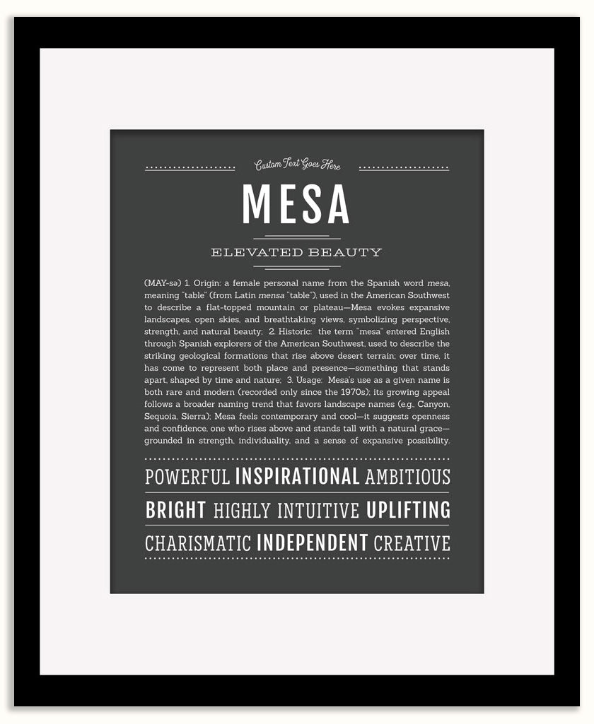 Mesa | Name Art Print