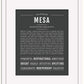 Mesa | Name Art Print