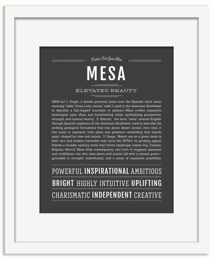 Mesa | Name Art Print