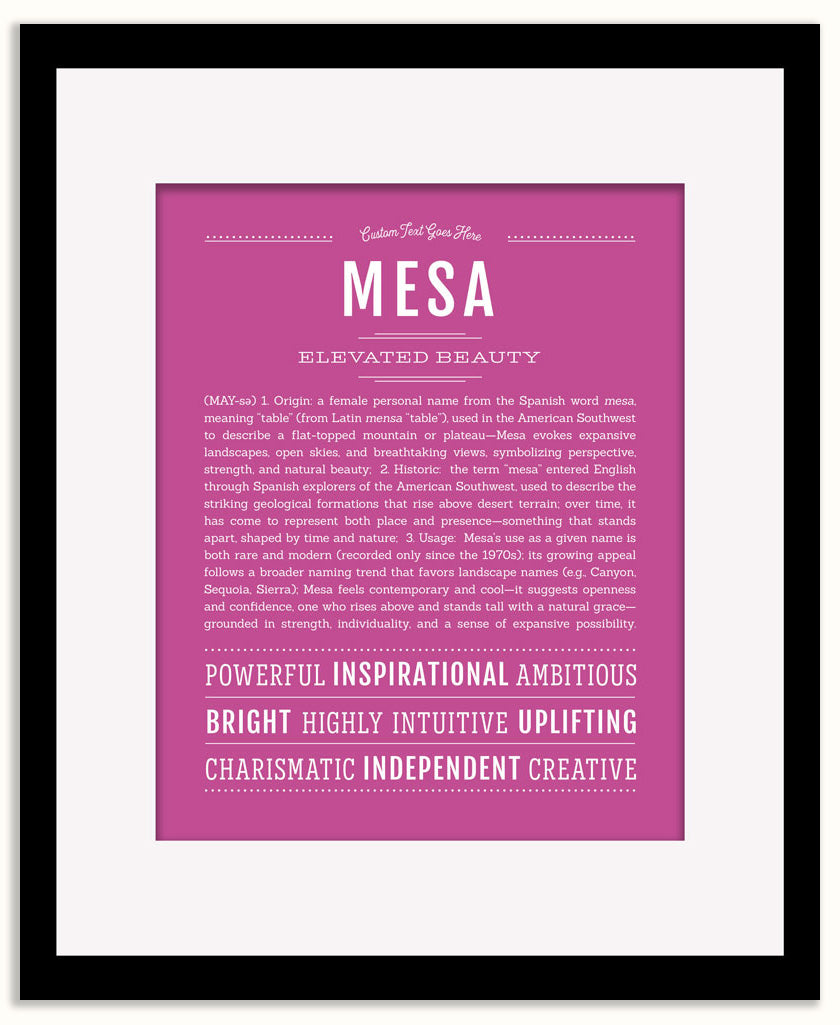 Mesa | Name Art Print
