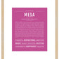 Mesa | Name Art Print