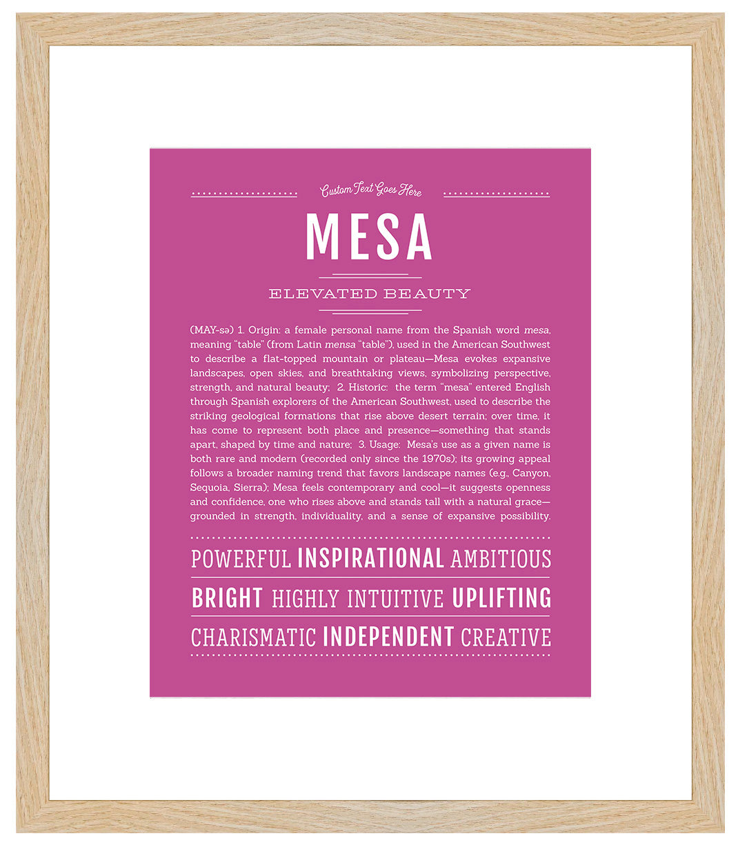 Mesa | Name Art Print