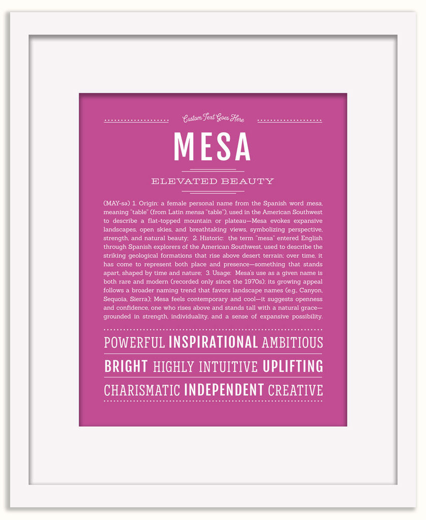 Mesa | Name Art Print