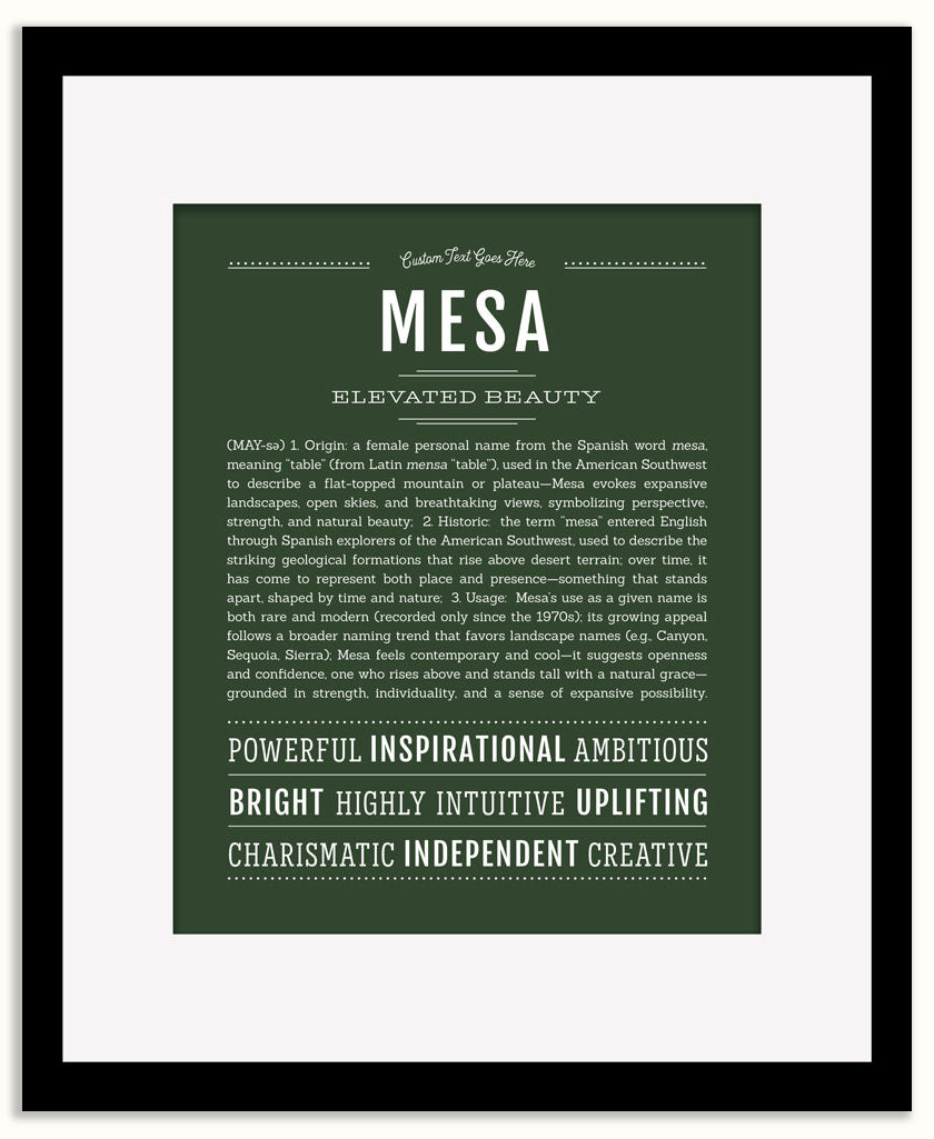 Mesa | Name Art Print