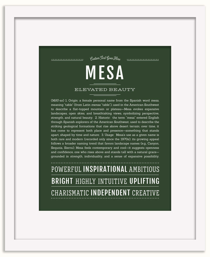 Mesa | Name Art Print
