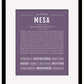 Mesa | Name Art Print