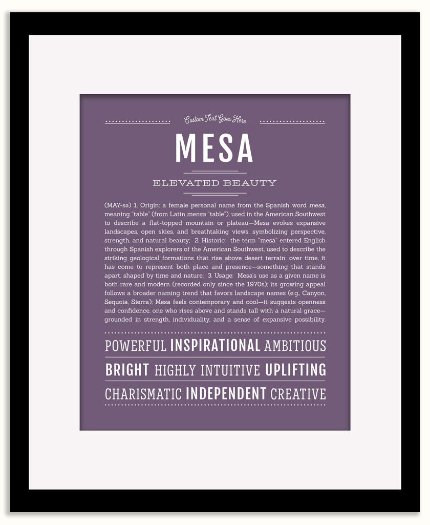 Mesa | Name Art Print