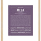 Mesa | Name Art Print
