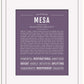 Mesa | Name Art Print