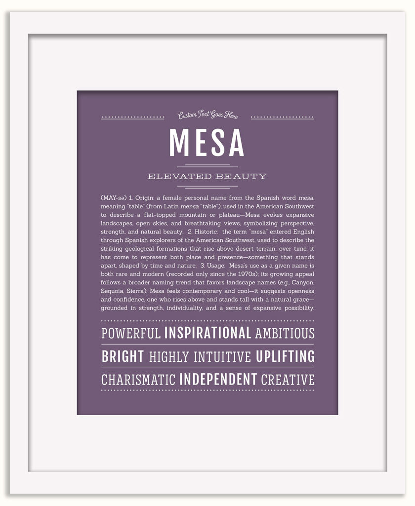 Mesa | Name Art Print