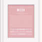 Mesa | Name Art Print