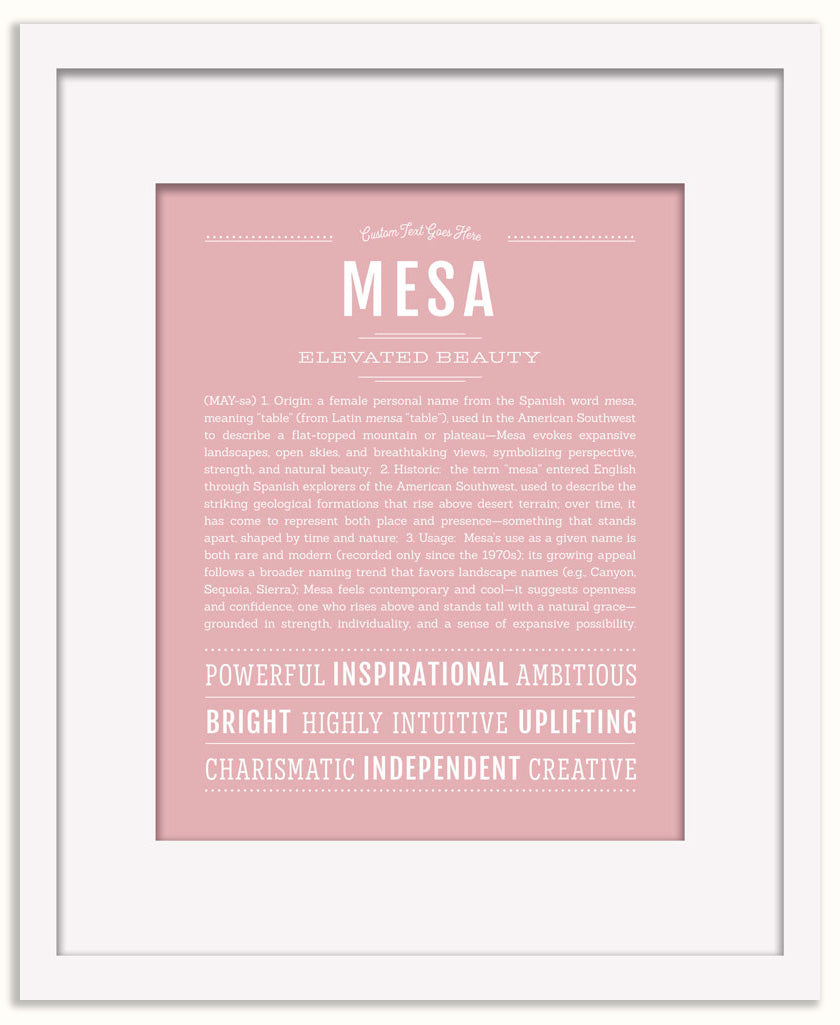 Mesa | Name Art Print