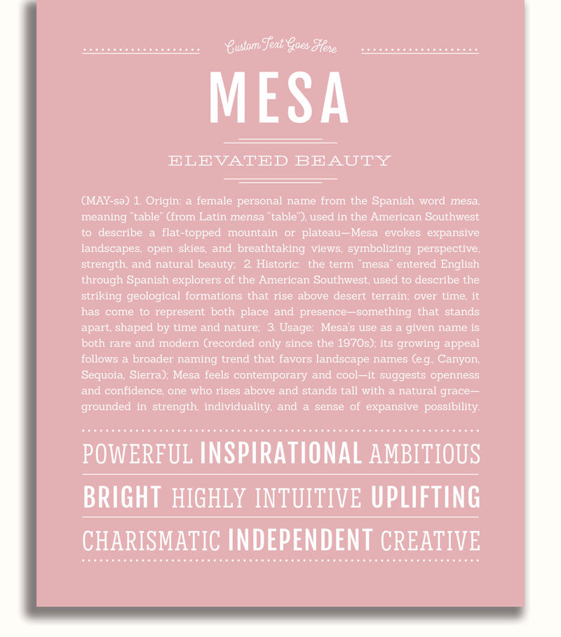 Frame Options | Dusty Rose | White Frame, Matted