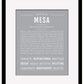 Mesa | Name Art Print