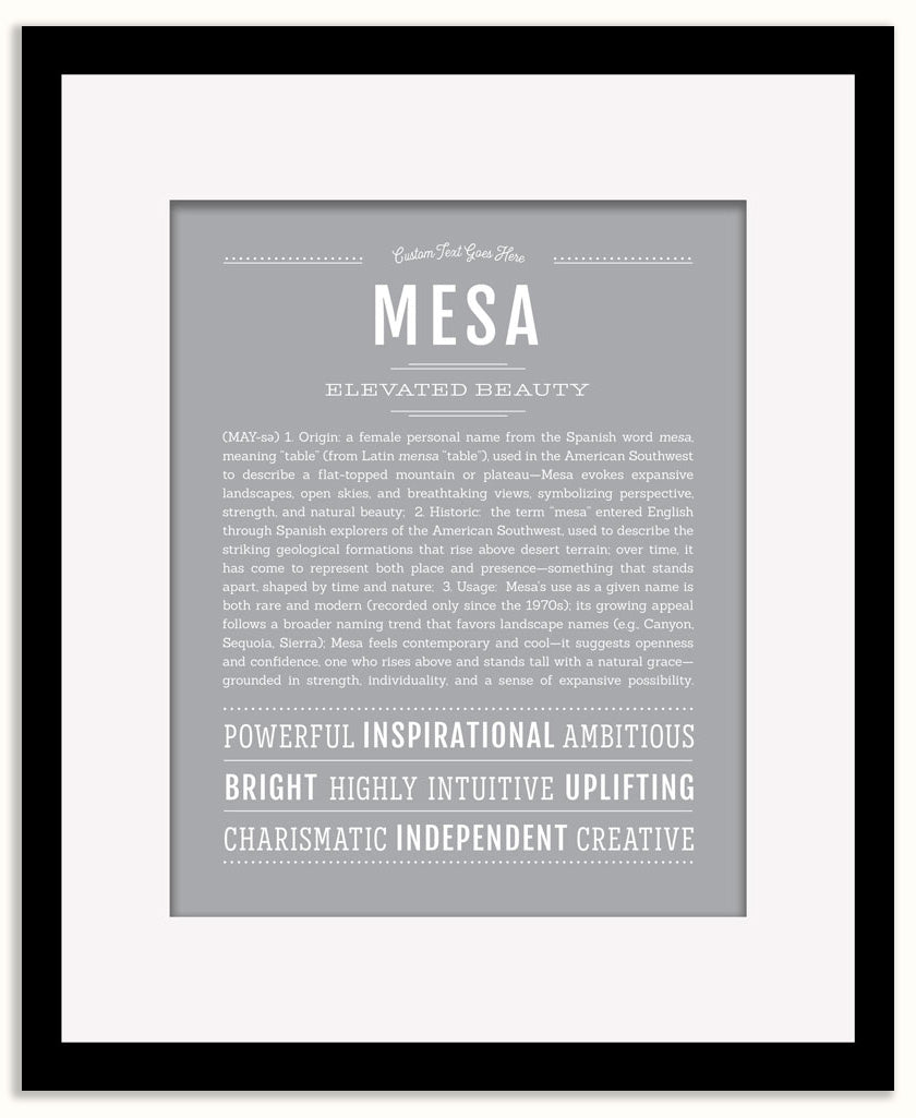 Mesa | Name Art Print