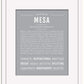 Mesa | Name Art Print
