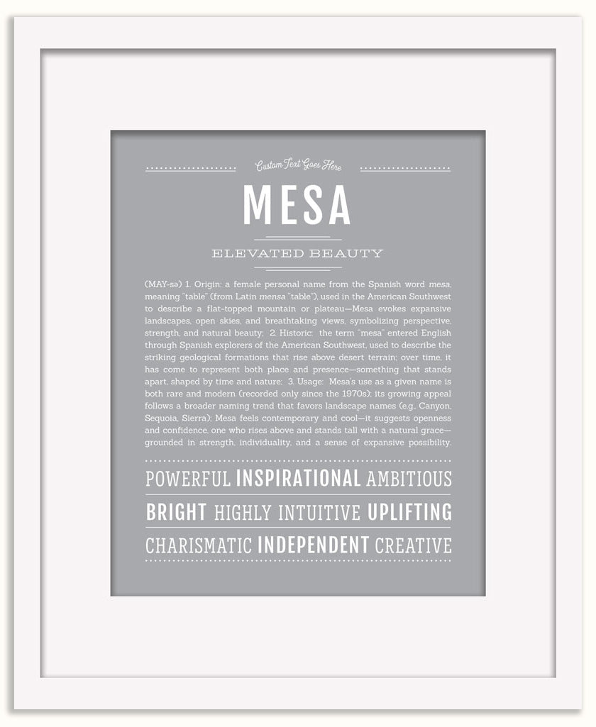 Mesa | Name Art Print
