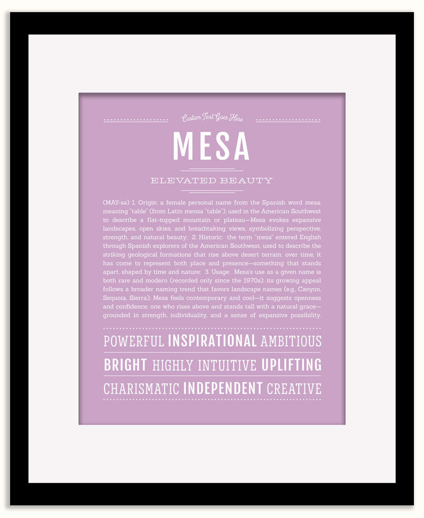 Mesa | Name Art Print