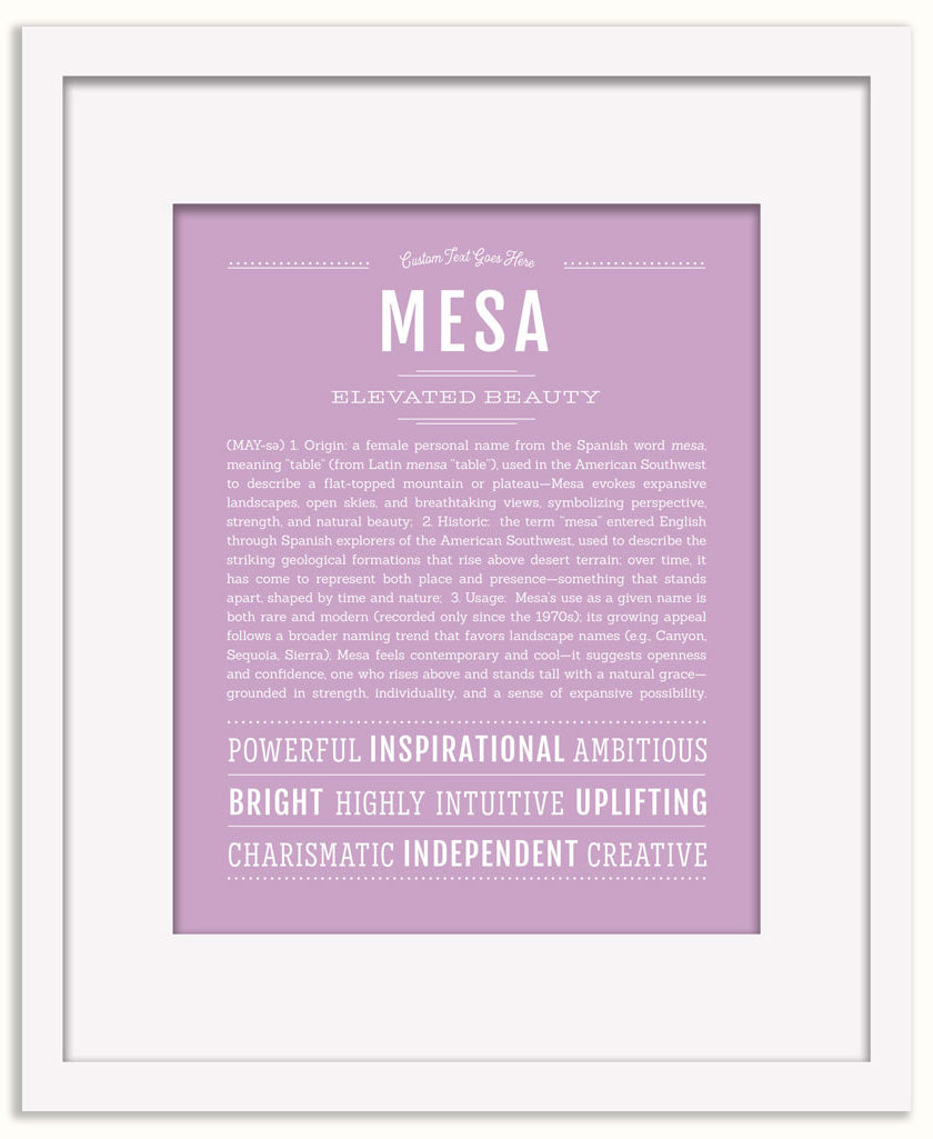 Mesa | Name Art Print
