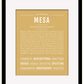 Mesa | Name Art Print