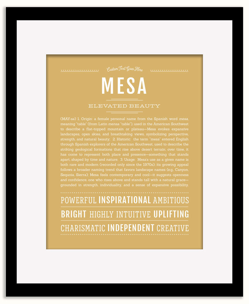 Mesa | Name Art Print