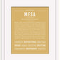 Mesa | Name Art Print