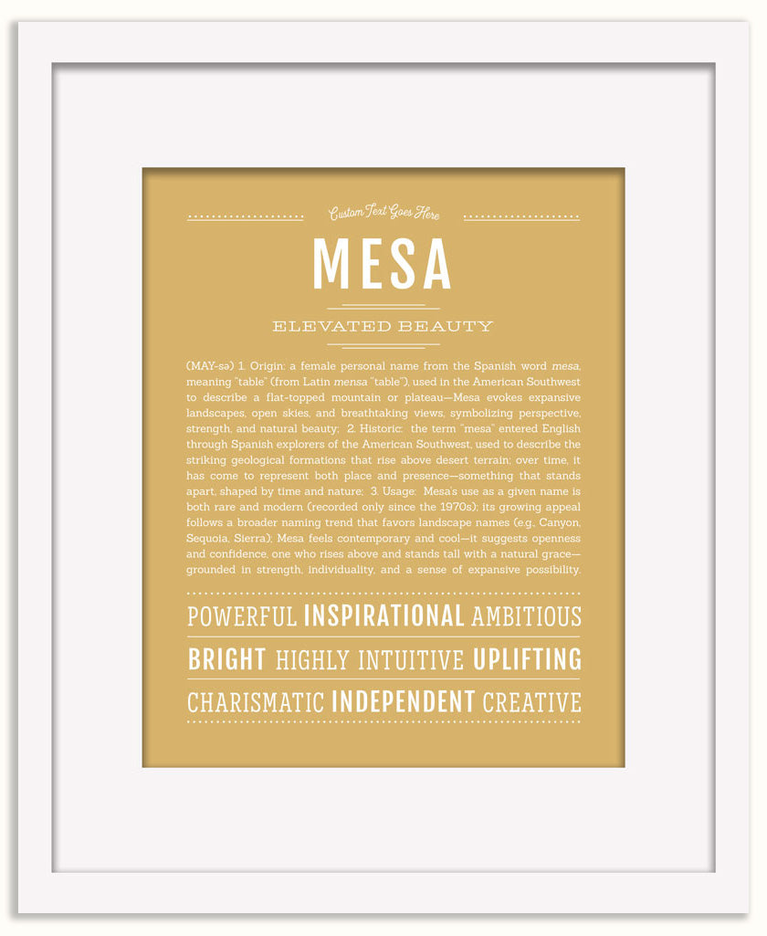 Mesa | Name Art Print