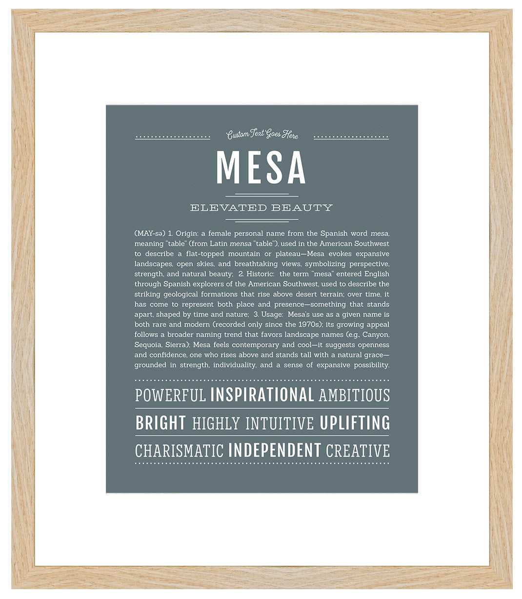 Mesa | Name Art Print