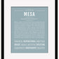 Mesa | Name Art Print