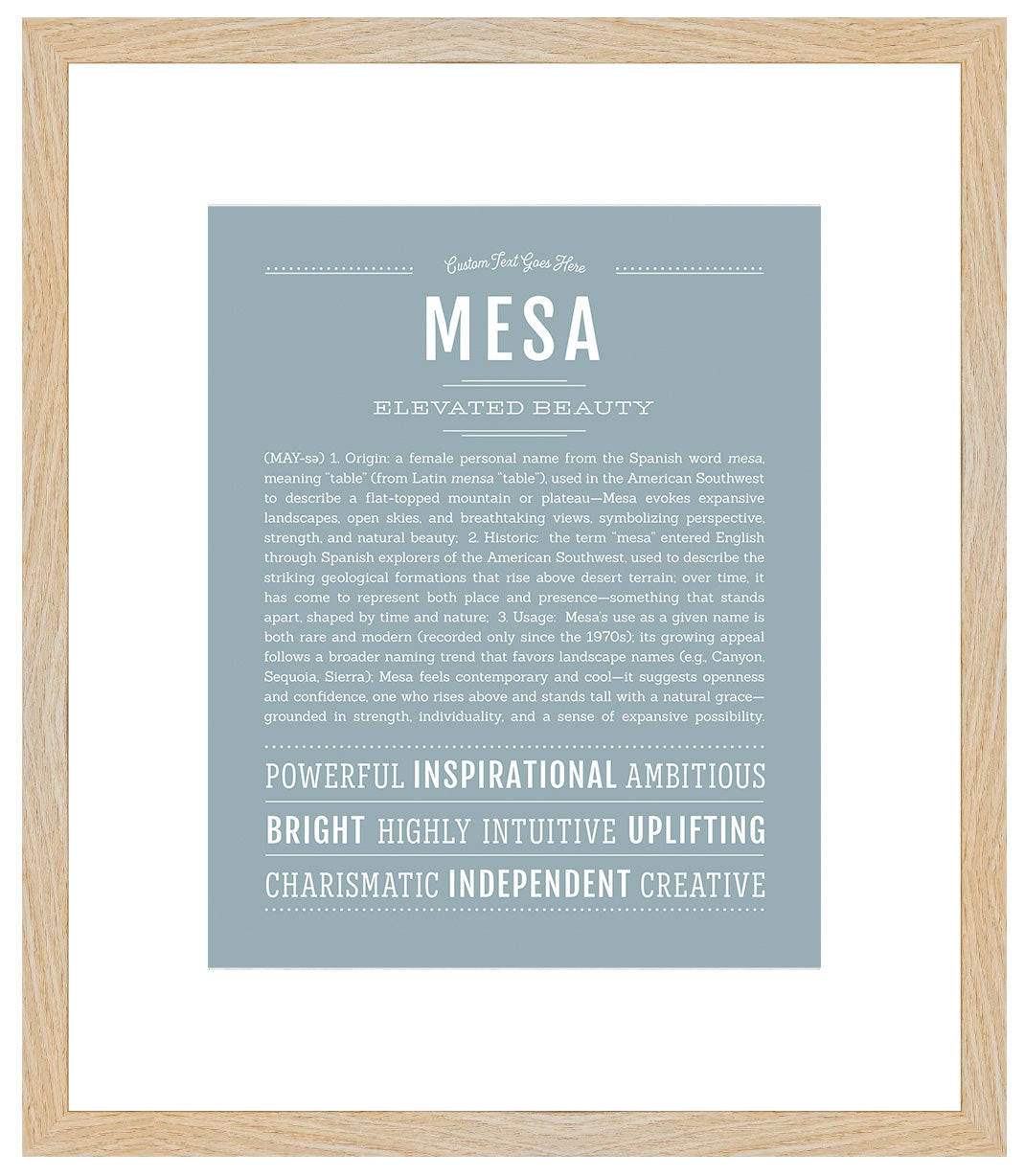Mesa | Name Art Print
